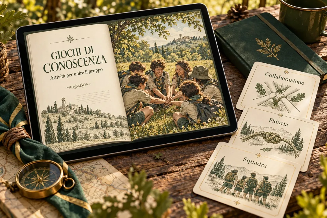 Mockup della guida Giochi di conoscenza